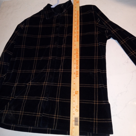 Jason Maxwell Petite Large Plaid Button-Up Long Sleeve Shirt - Picture 8 of 8